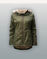 Thumbnail for freshemp organic green hemp jacket women's organic winter coat